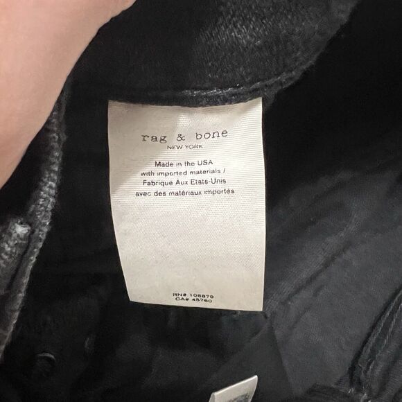 Rag & Bone Men’s Stretch Skinny Jeans Fit 1 Extra Slim Black Size 29x32 - Picture 8 of 10